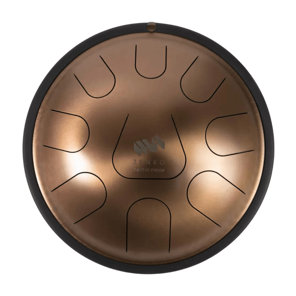 Zenko Steel Tongue Drum 9 Note CELTIC minor 432hz tank drum made in France music therapy sound healing